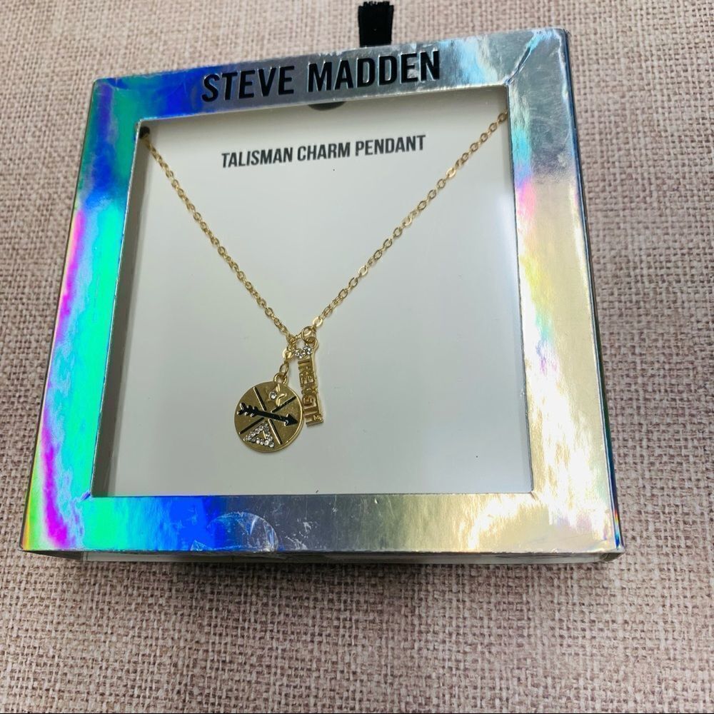Steve Madden Talisman Charm Necklace‎